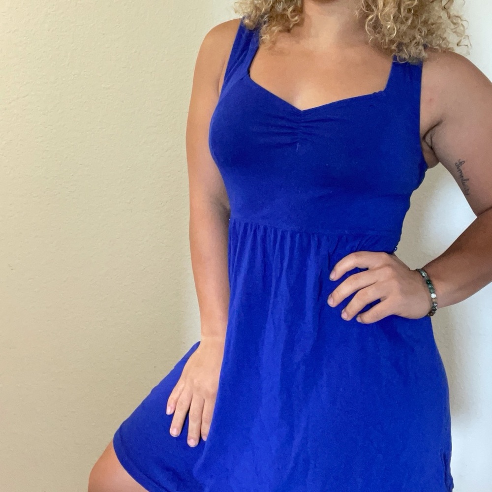 Blue sundress